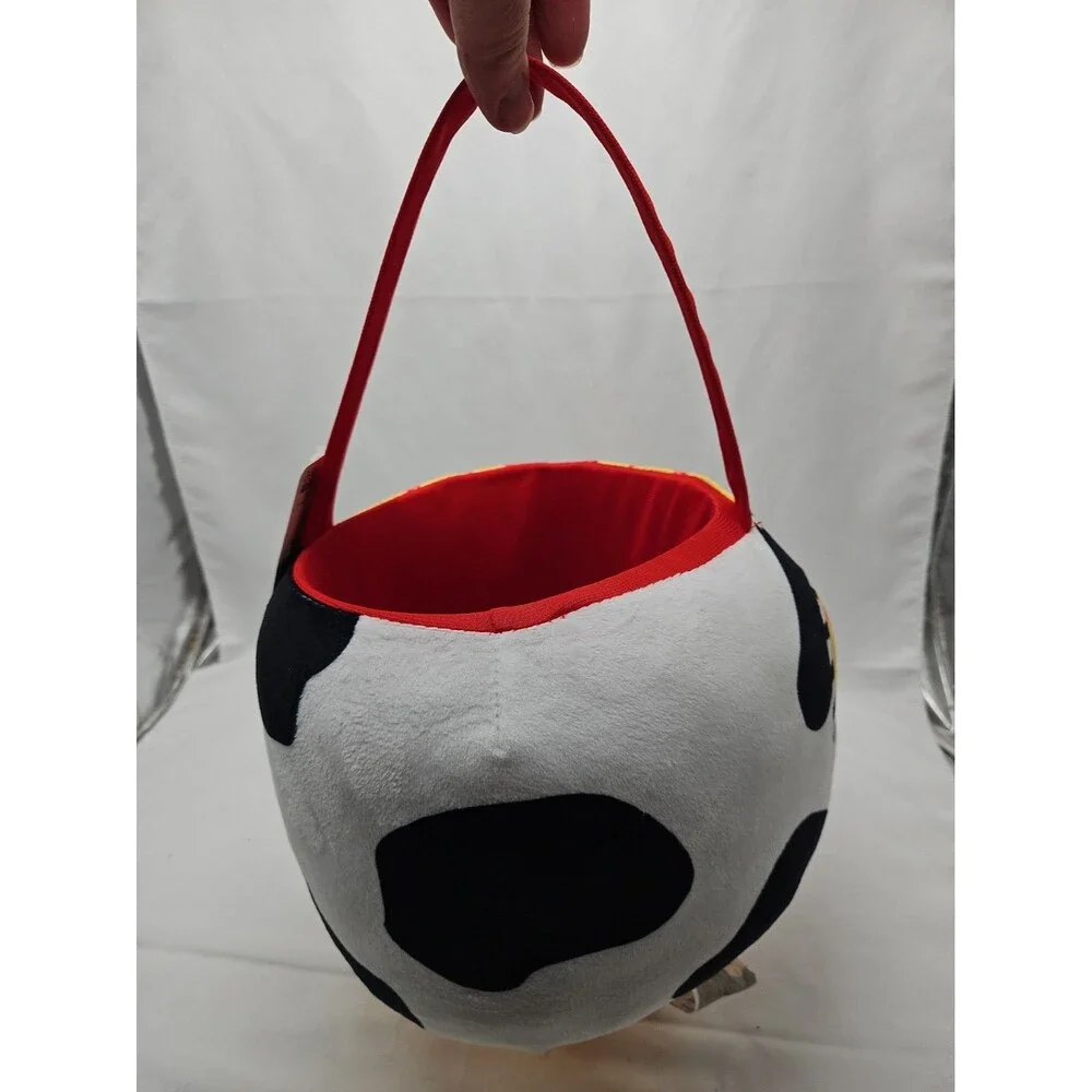 Pixar Toy Story Woody Plush Basket w/ Handle Round Multicolor Halloween